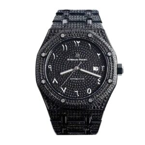 audemars piguet royal black diamonds with arabic dial a160m266 iced out replica front.jpeg