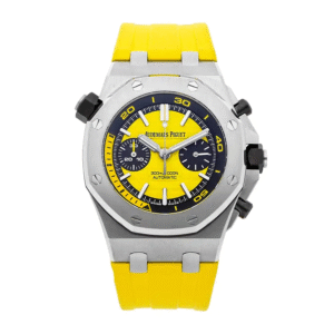 audemars piguet royal oak offshore diver chronograph yellow 26703st.oo .a051ca.01 replica front.png