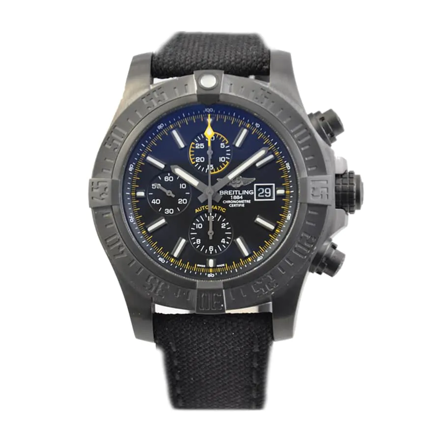 breitling super avenger ii chrono black steel limited m133711a bf30 replica.png