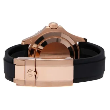 rolex yacht master 116655 rose gold sats rubber replica