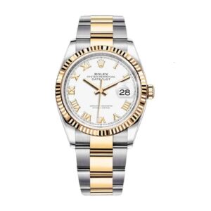 rolex datejust 126231lc steel yellow gold automatic white dial oyster replica.jpg