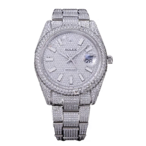 rolex datejust 41mm stainless steel diamond iced out set with diamond pave dial 11633455 1.png