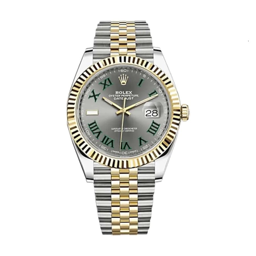 rolex datejust steel yellow gold automatic grey dial jubilee replica6.jpg