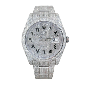 rolex datejust white gold diamond arabic dial iced out 116623 replica 2.png