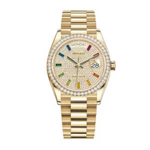 rolex day date yellow gold with pave diamond dial sapphire 128348rbr replica 1.png