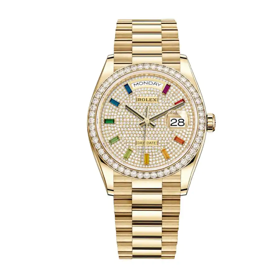 rolex day date yellow gold with pave diamond dial sapphire 128348rbr replica 1.png