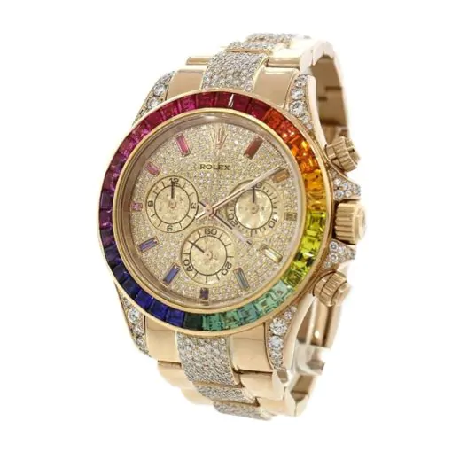 rolex daytona 116595rbow diamond rainbow replica