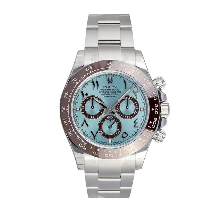 rolex daytona platinum ice blue hindu arabic dial 116506 replica.png