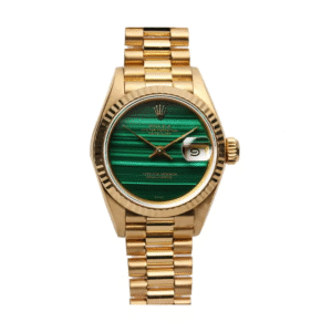 rolex lady datejust 69178 yellow gold malachite dial replica11.png