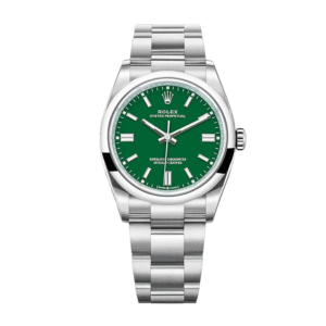 rolex oyster perpetual green dial 126000 replica.png