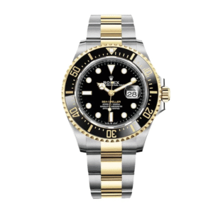 rolex sea dweller two tone black dial 126603 replica.png