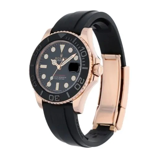 rolex yacht master 116655 rose gold sats rubber replica