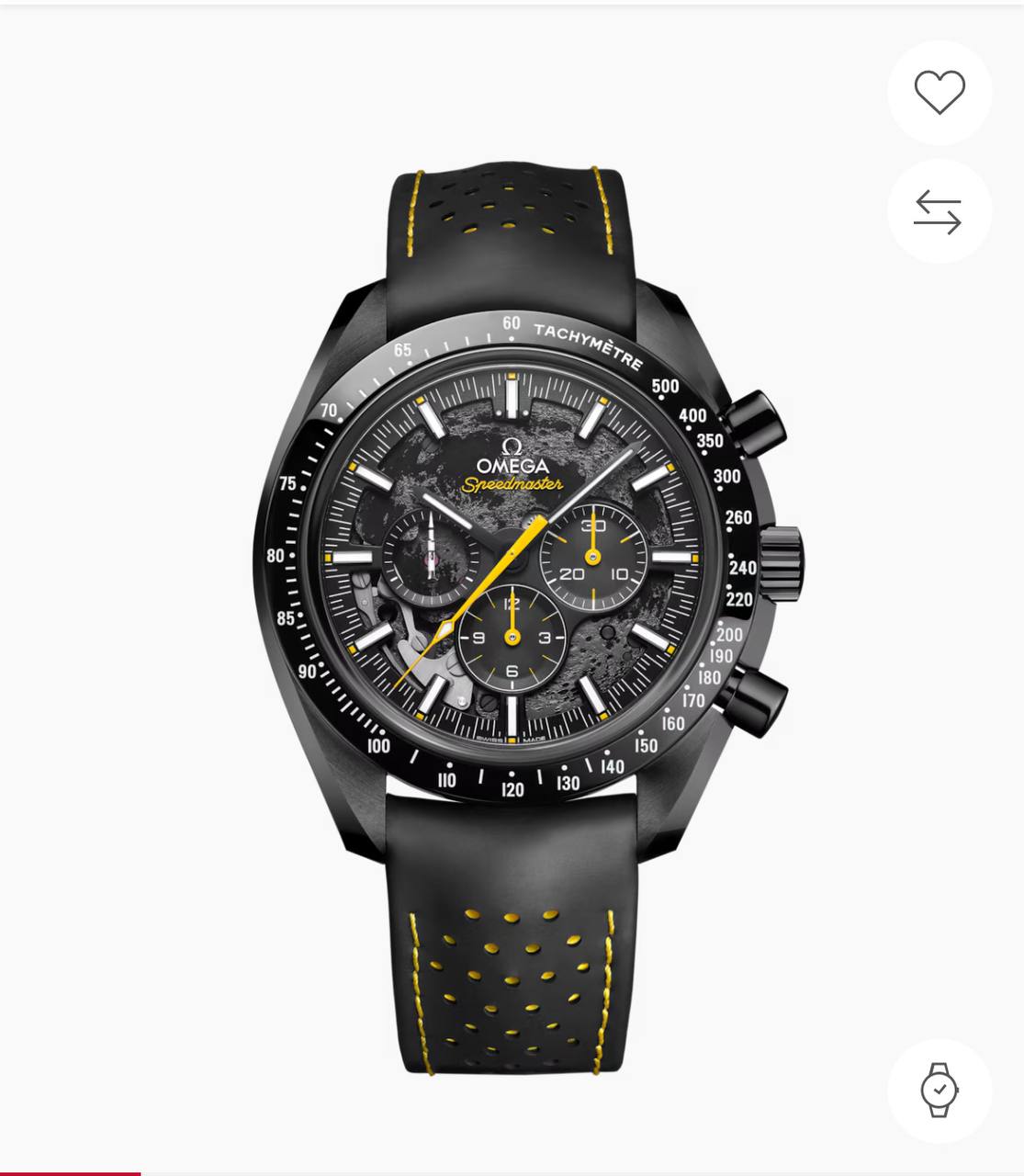 Omega Speedmaster Dark Side of the Moon “Apollo 8” – Full Watch View